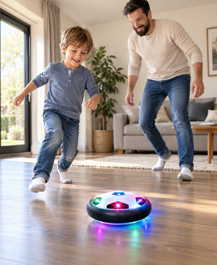 FootGlide - Ballon de football flottant avec LED et musique