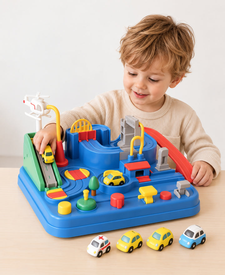 CarAventure - Jeu de parcours automobile éducatif avec défis pour enfant