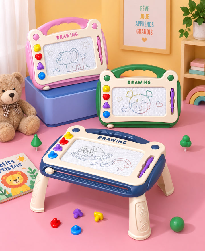 MagniDessin - Tableau magnétique réutilisable pour dessiner et apprendre