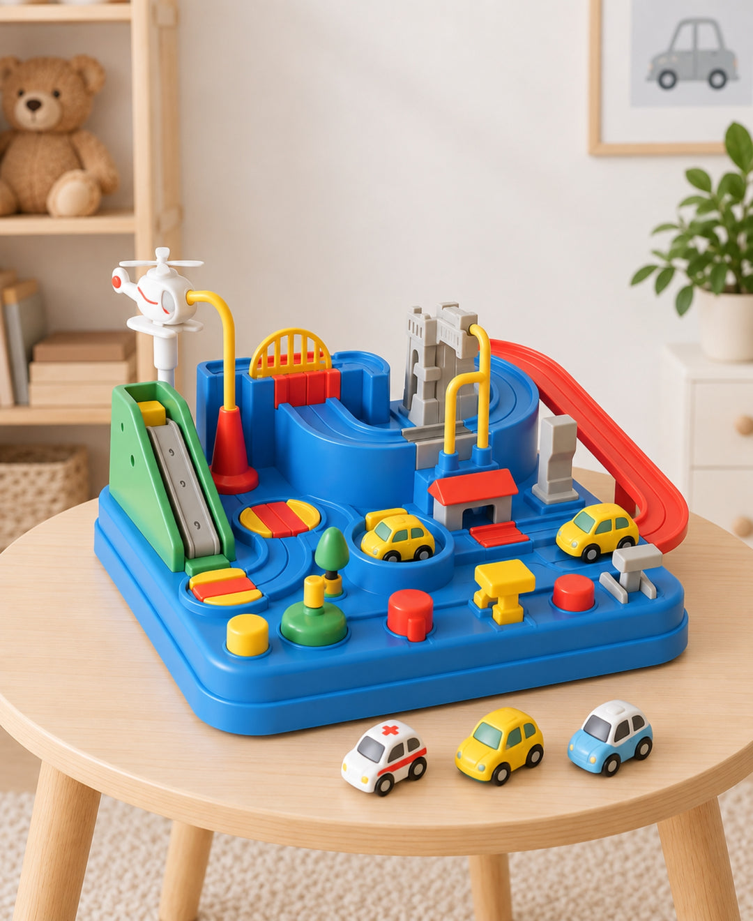 CarAventure - Jeu de parcours automobile éducatif avec défis pour enfant
