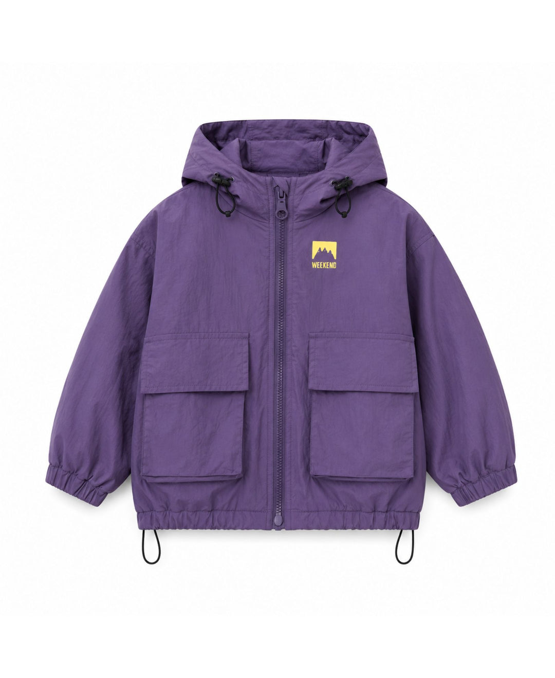 Veste garçon à capuche zippée poches cordons