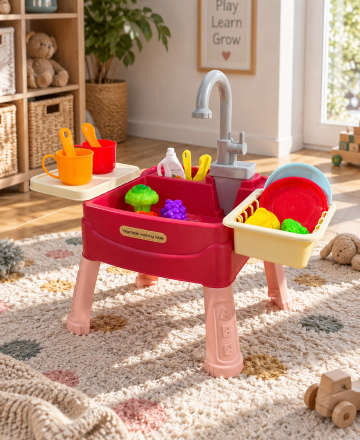 PetiteChef – Cuisine enfant avec robinet fonctionnel et accessoires