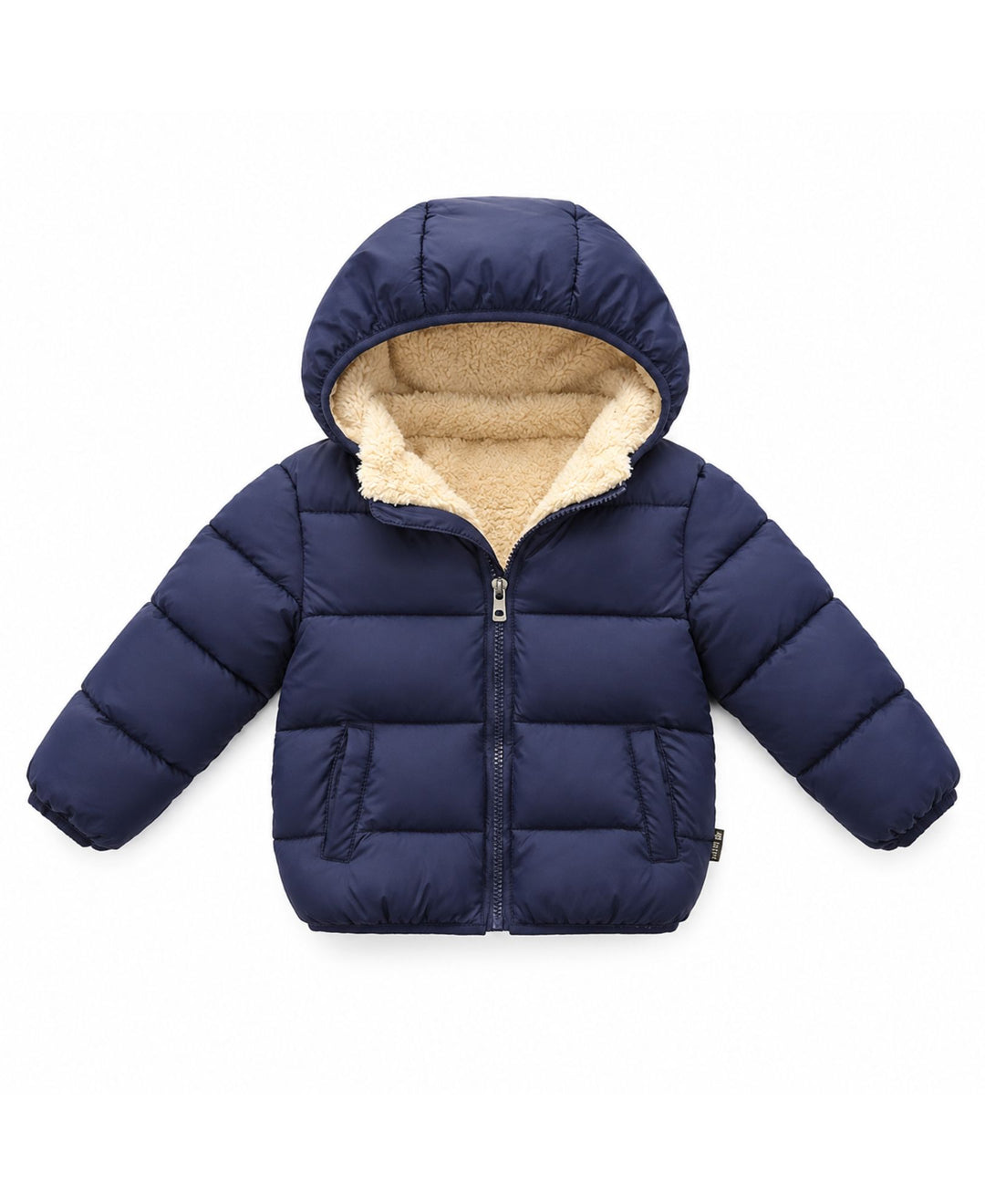 Veste matelassée à capuche doublure effet mouton