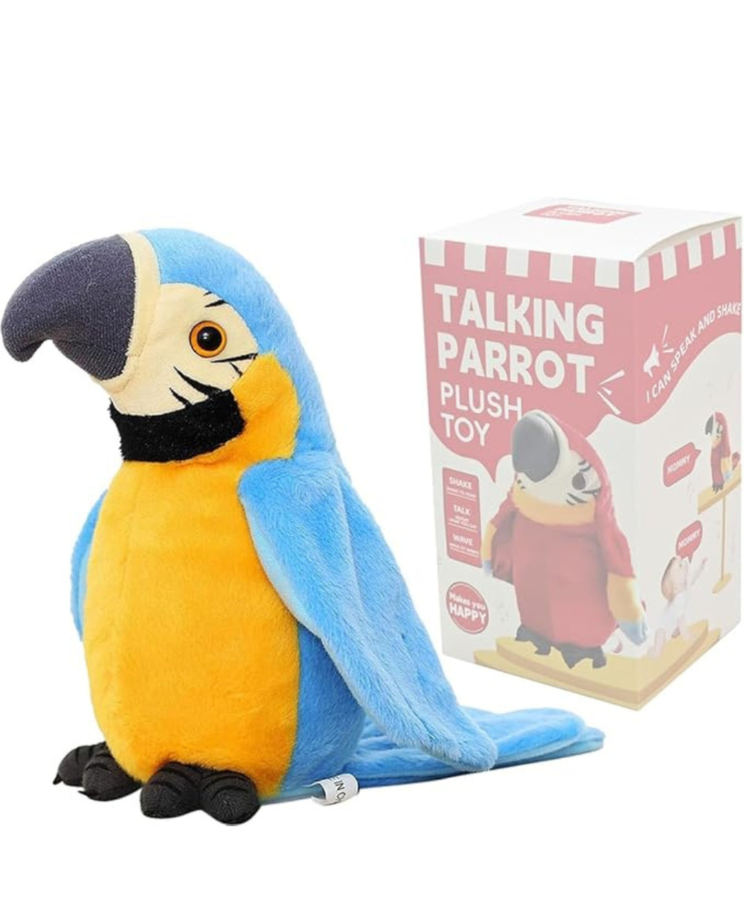 Papillou – Peluche perroquet parlante interactive pour enfan
