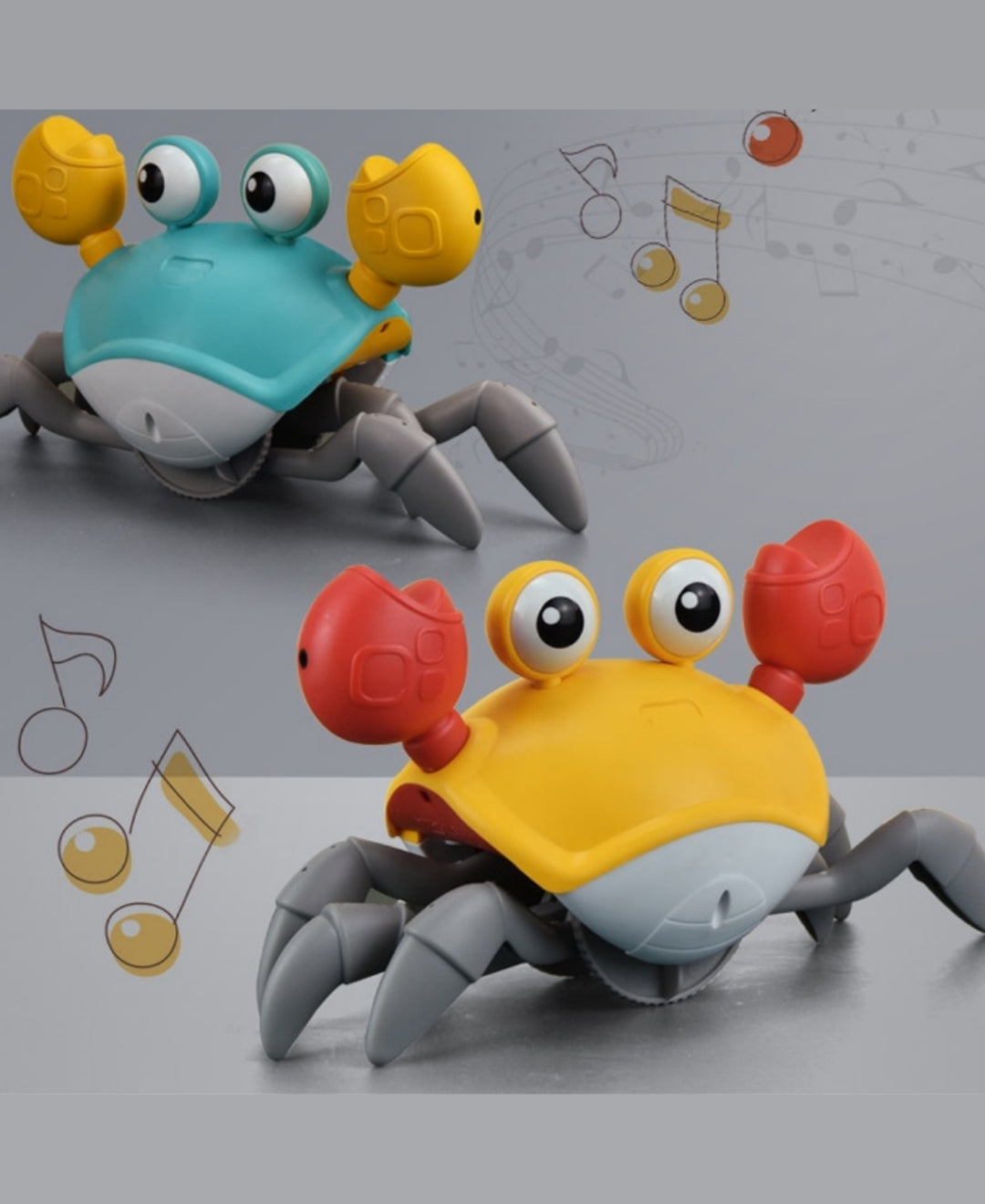 CrabiMove - Jouet crabe rampant musical et lumineux pour bébé