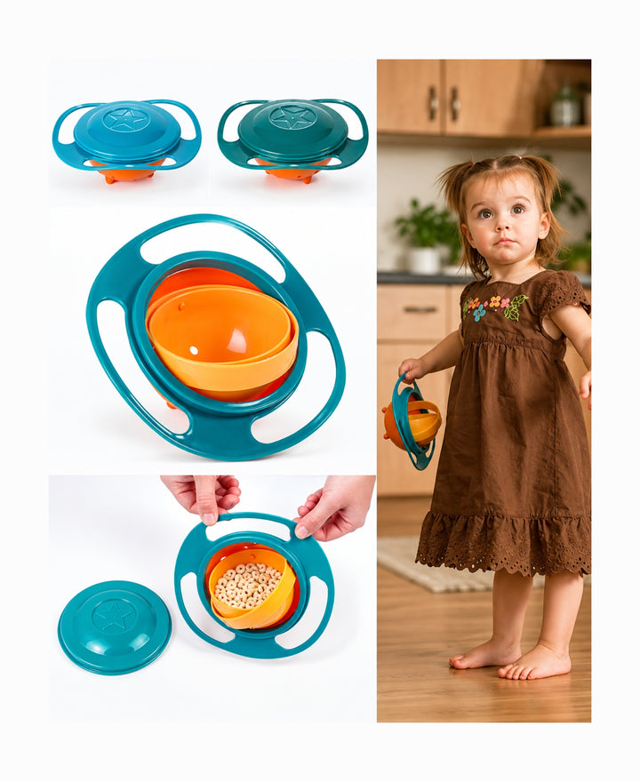 GyroBébé – Bol anti-déversement 360° pour repas des enfants