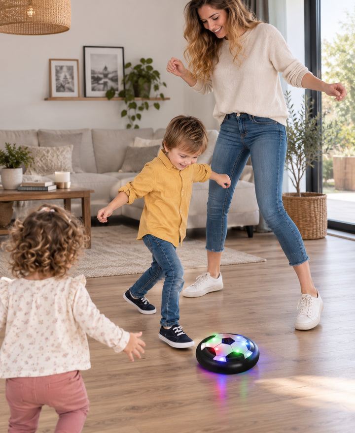 FootGlide - Ballon de football flottant avec LED et musique