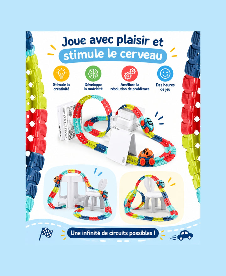 RaceFlex - Circuit de course flexible avec voiture