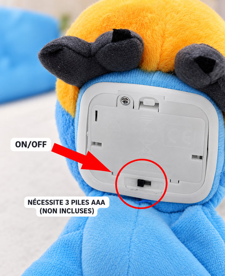 Papillou – Peluche perroquet parlante interactive pour enfan