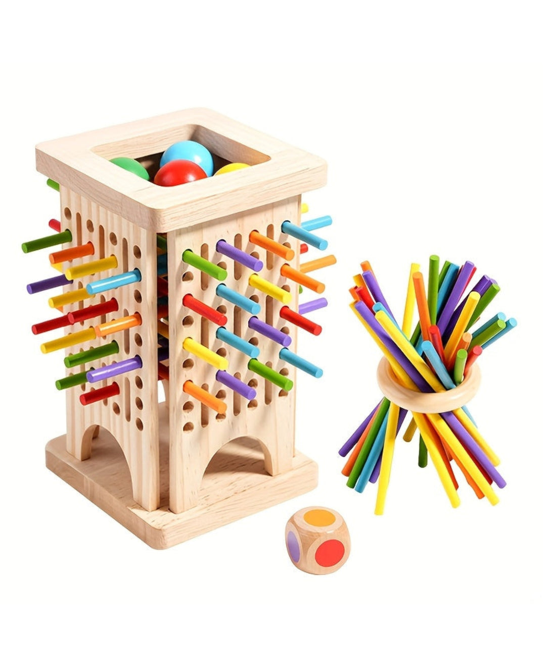 PetitPique – Jeu de bâtonnets en bois éducatif