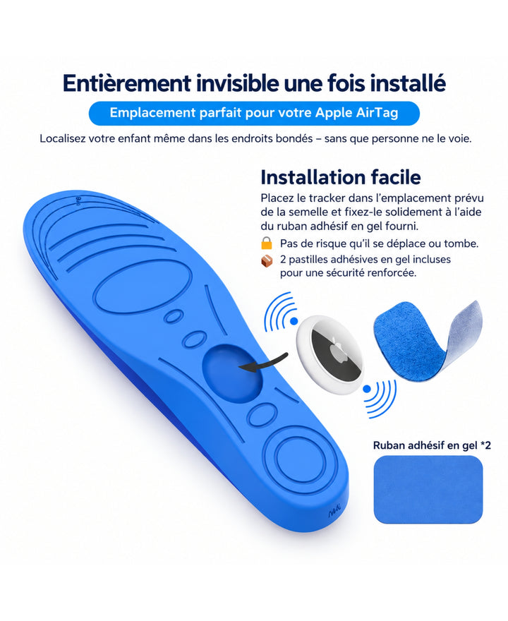 PetitTrace – Semelle connectée avec traceur GPS pour enfant