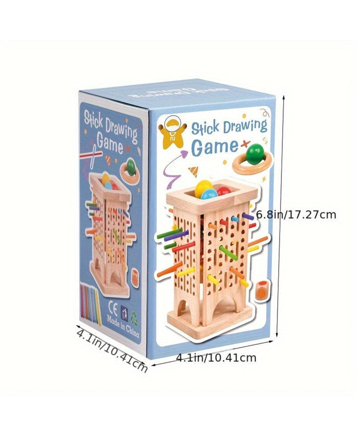 PetitPique – Jeu de bâtonnets en bois éducatif