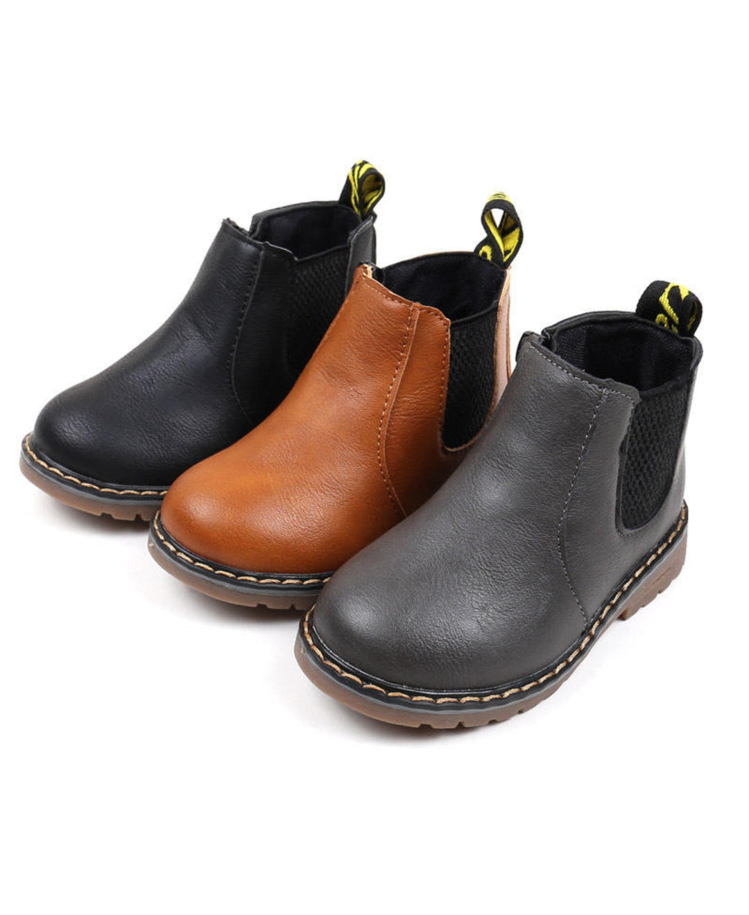 Bottines Chelsea enfant doublées chaudes semelle antidérapante