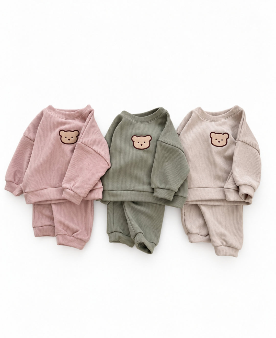 Ensemble bébé 2 pièces sweat et pantalon motif ours