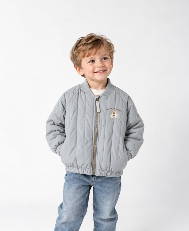 Veste matelassée bébé enfant chaude zippée col montant