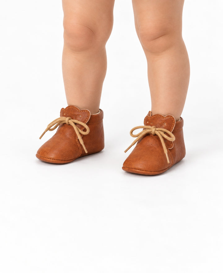 Chaussures bébé montantes style rétro à lacets