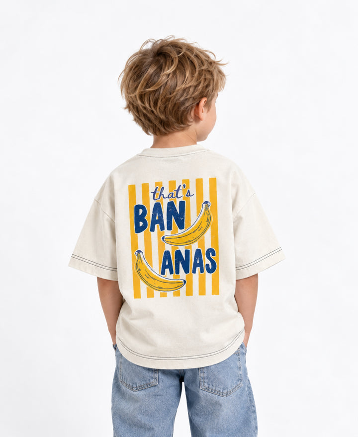 T-shirt enfant imprimé bananes coupe ample