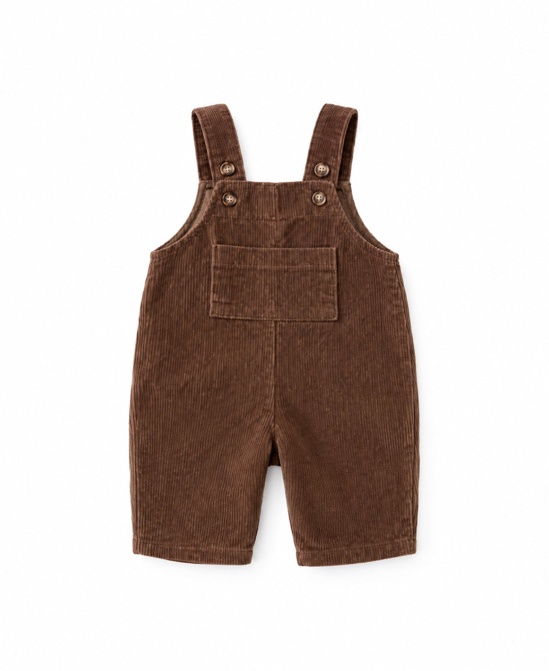 Salopette en velours côtelé à bretelles pantalon coupe droite