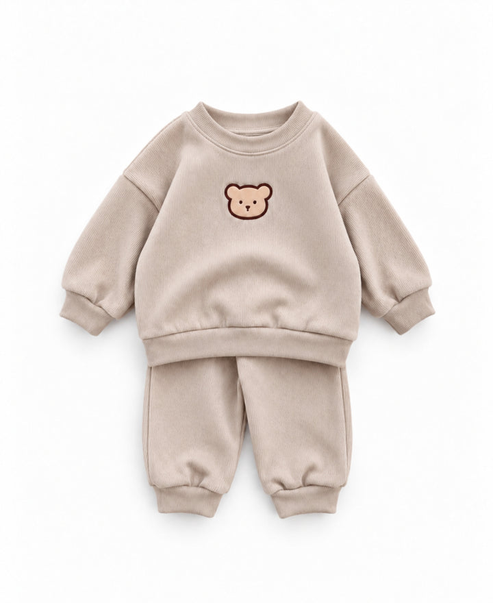 Ensemble bébé 2 pièces sweat et pantalon motif ours