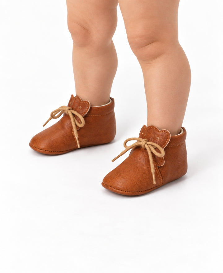 Chaussures bébé montantes style rétro à lacets