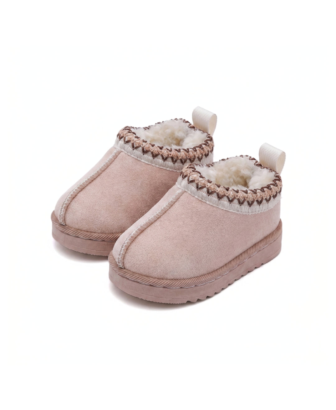 Bottines bébé fourrées effet suédé semelle antidérapante