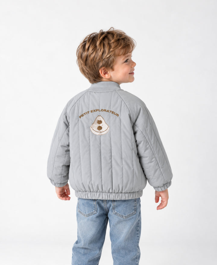 Veste matelassée bébé enfant chaude zippée col montant