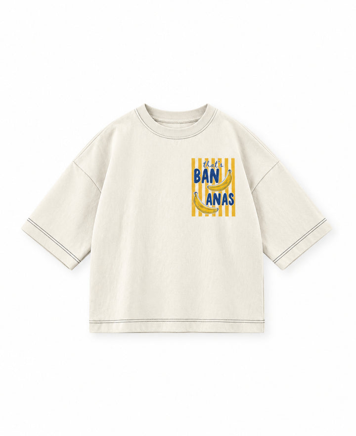 T-shirt enfant imprimé bananes coupe ample