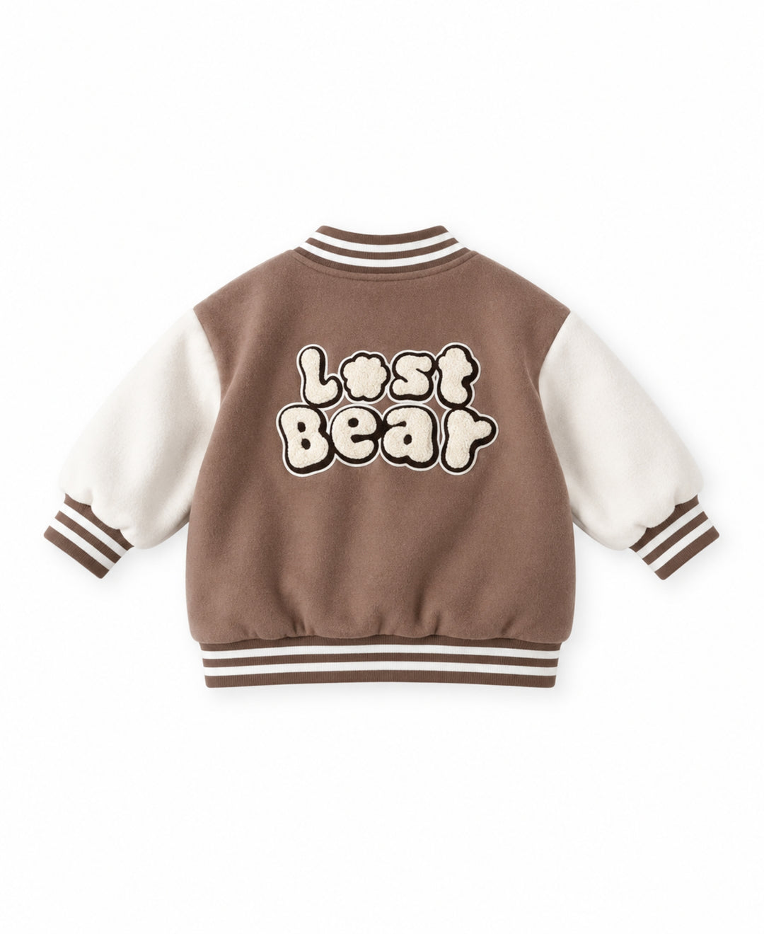 Veste bébé style sportif motif ours à boutons pression