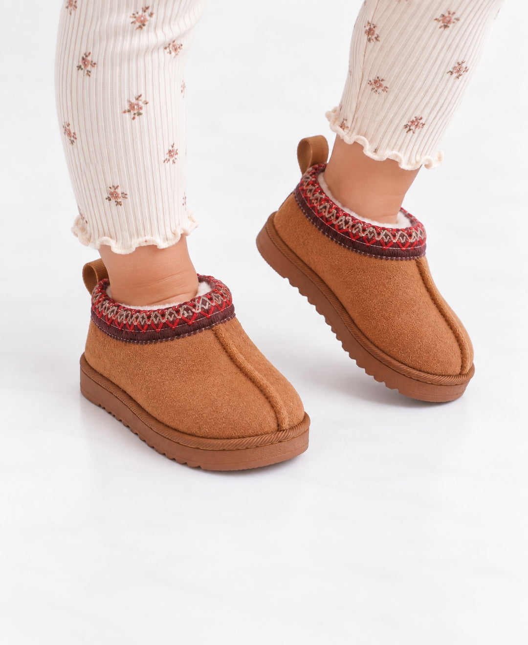 Bottines bébé fourrées effet suédé semelle antidérapante