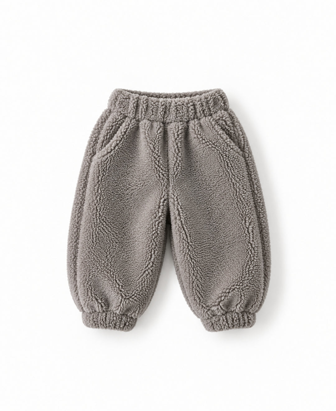 Pantalon polaire enfant coupe ample taille élastique poches