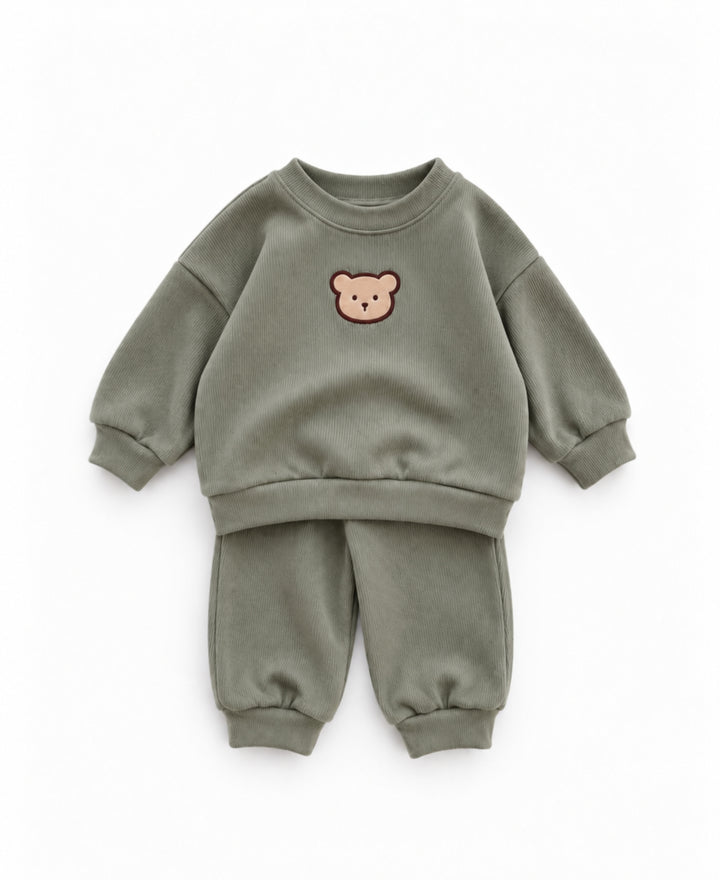 Ensemble bébé 2 pièces sweat et pantalon motif ours
