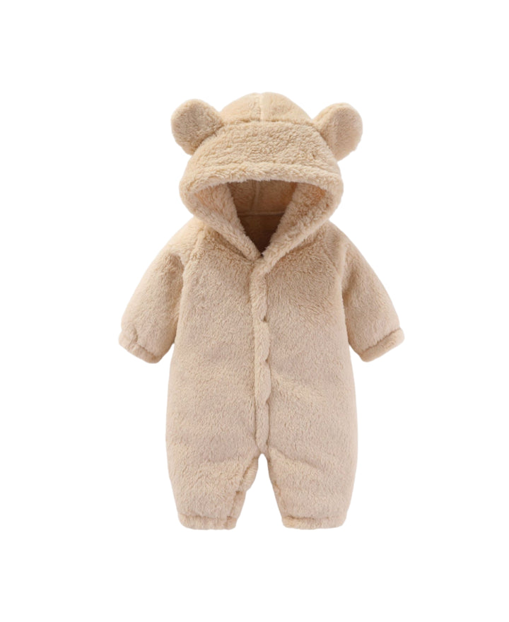 Combinaison bébé polaire à capuche ourson chaude hiver