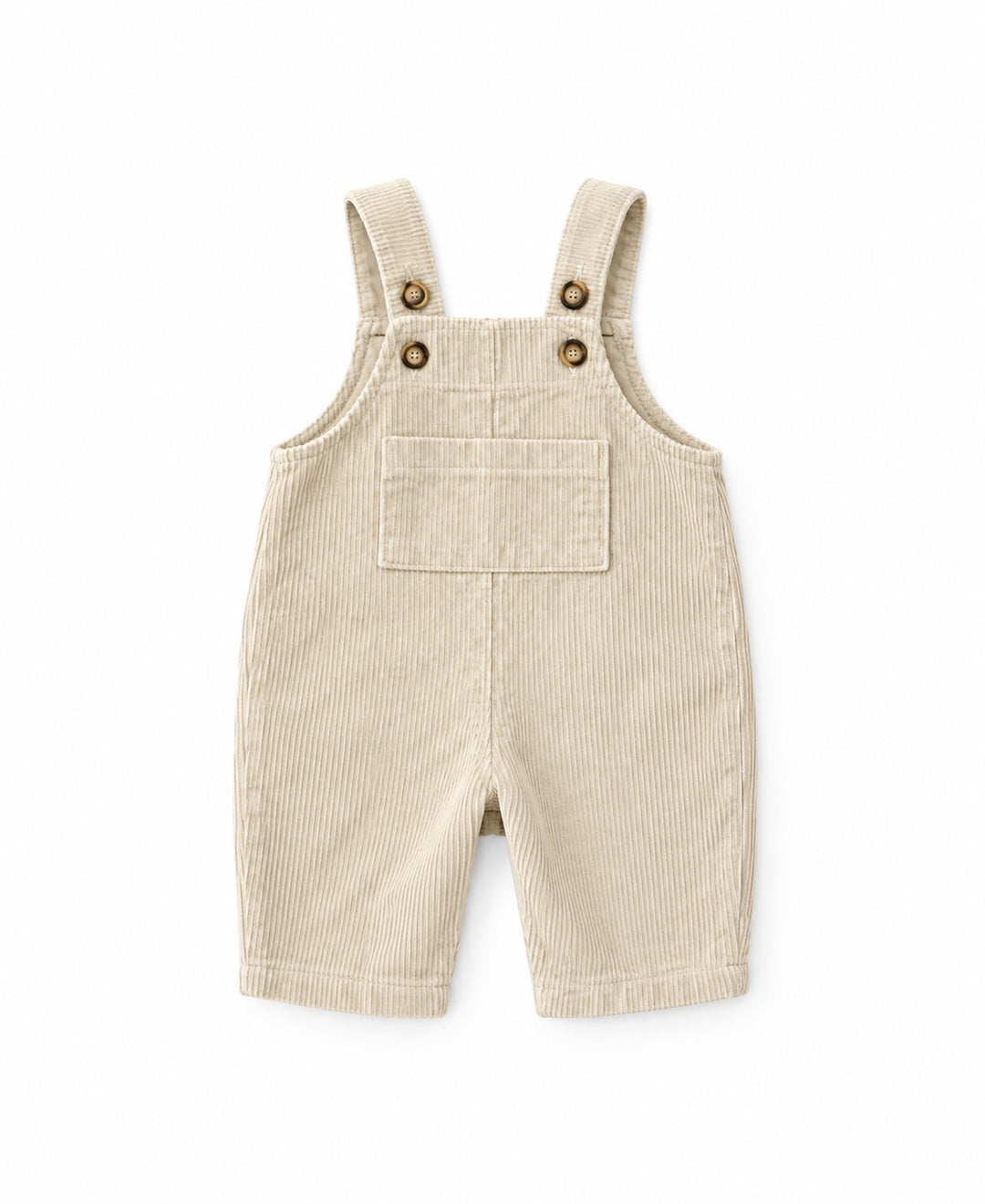 Salopette en velours côtelé à bretelles pantalon coupe droite