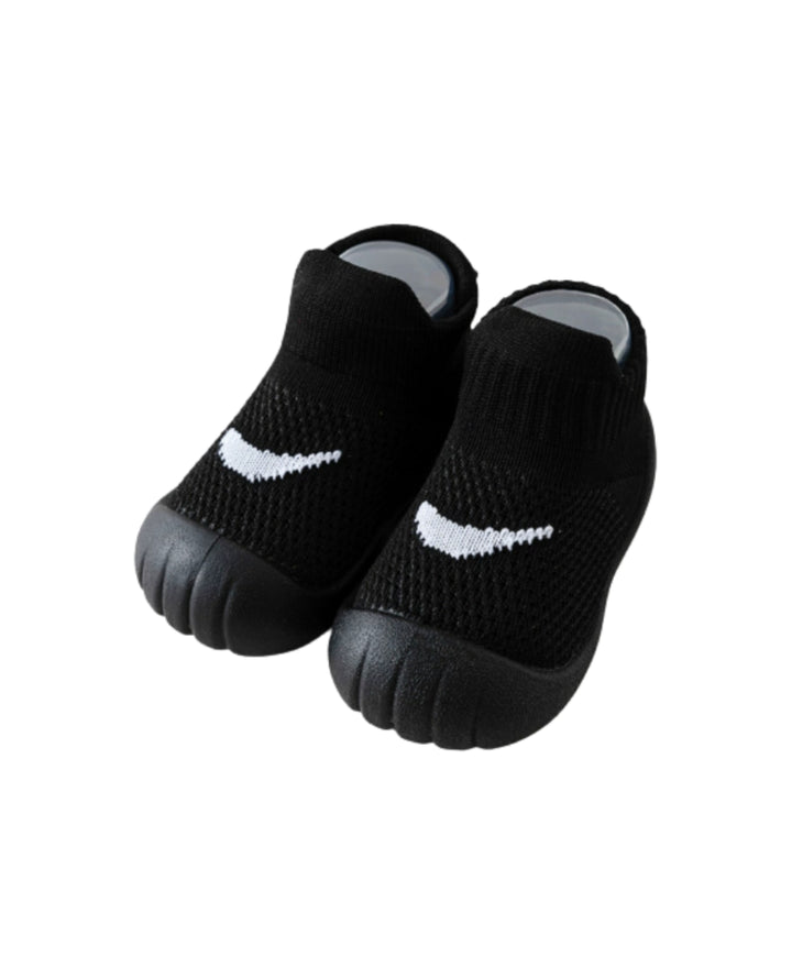 Chaussons chaussettes bébé en maille semelle épaisse