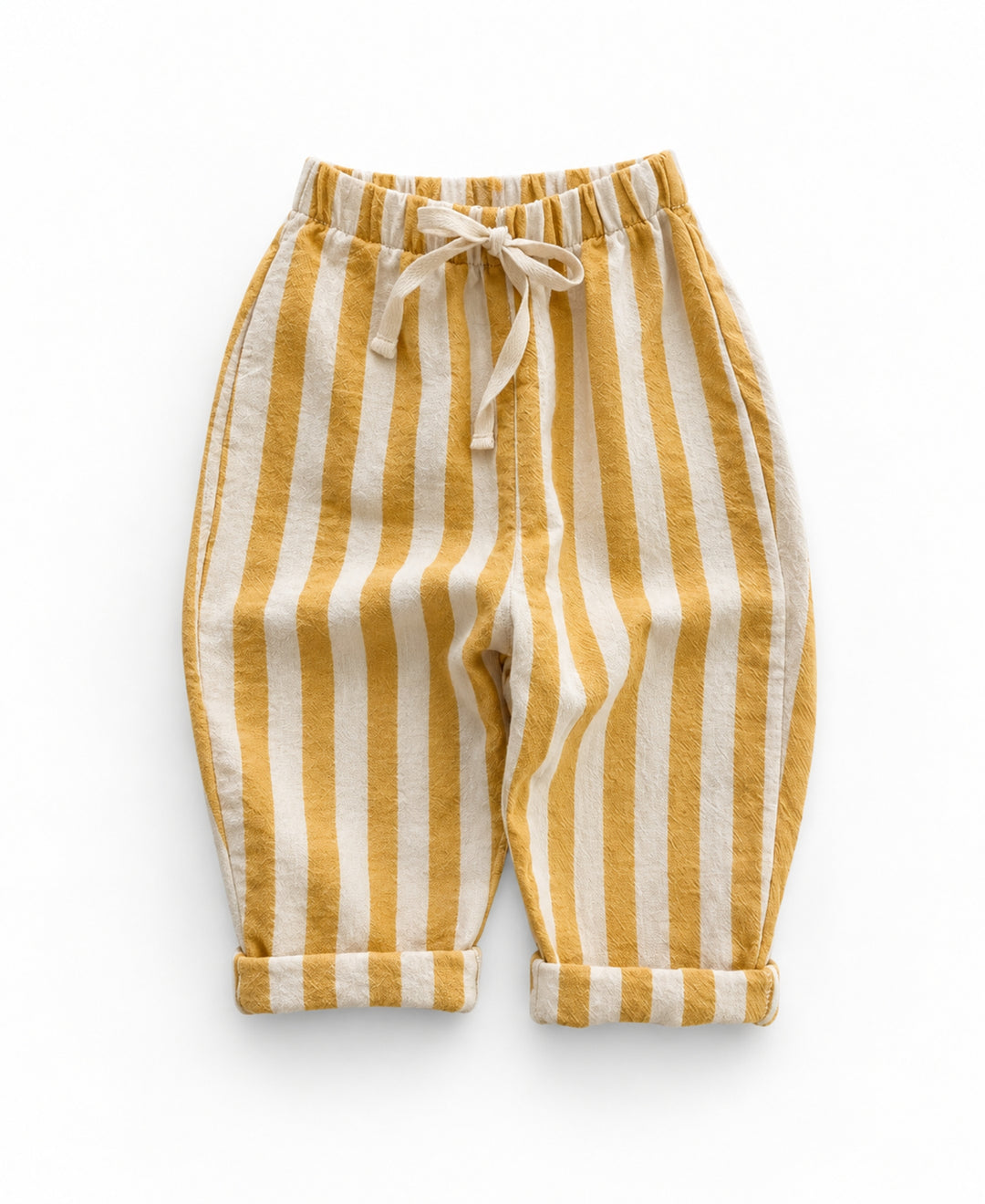 Pantalon enfant rayé à taille élastique avec cordon