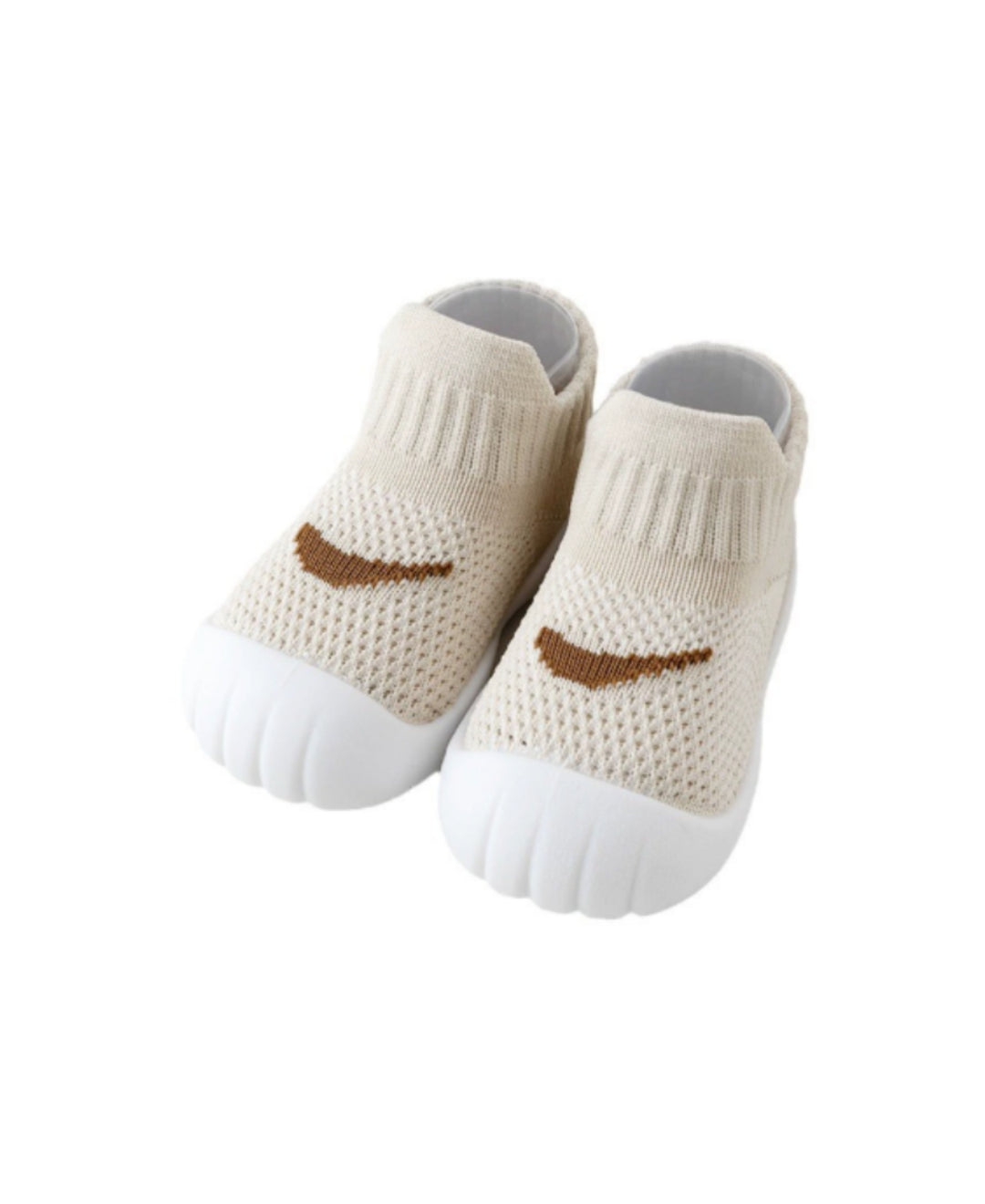 Chaussons chaussettes bébé en maille semelle épaisse