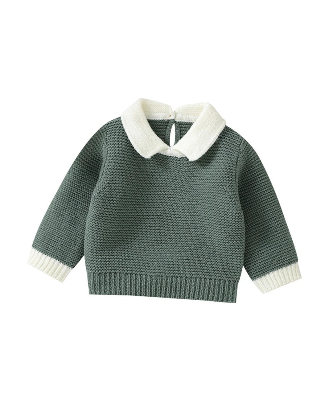 Pull enfant tricot col Claudine manches longues maille texturée