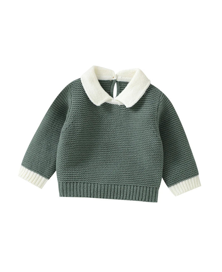 Pull enfant tricot col Claudine manches longues maille texturée