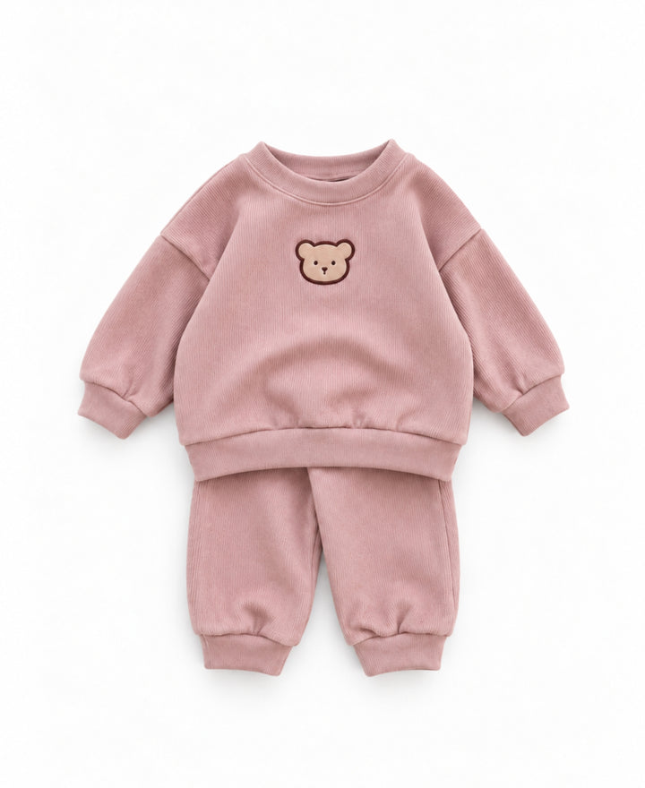 Ensemble bébé 2 pièces sweat et pantalon motif ours