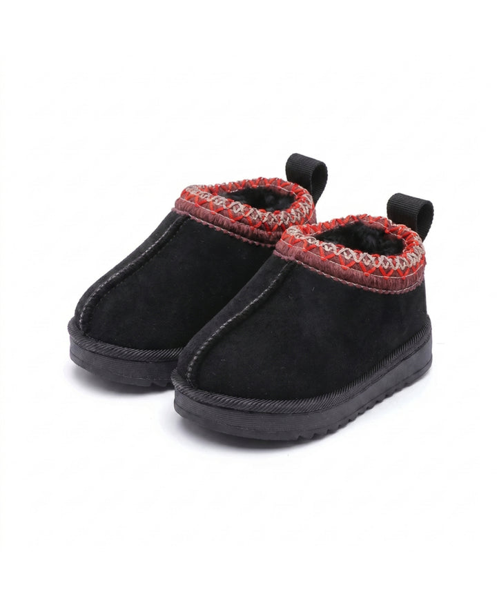 Bottines bébé fourrées effet suédé semelle antidérapante