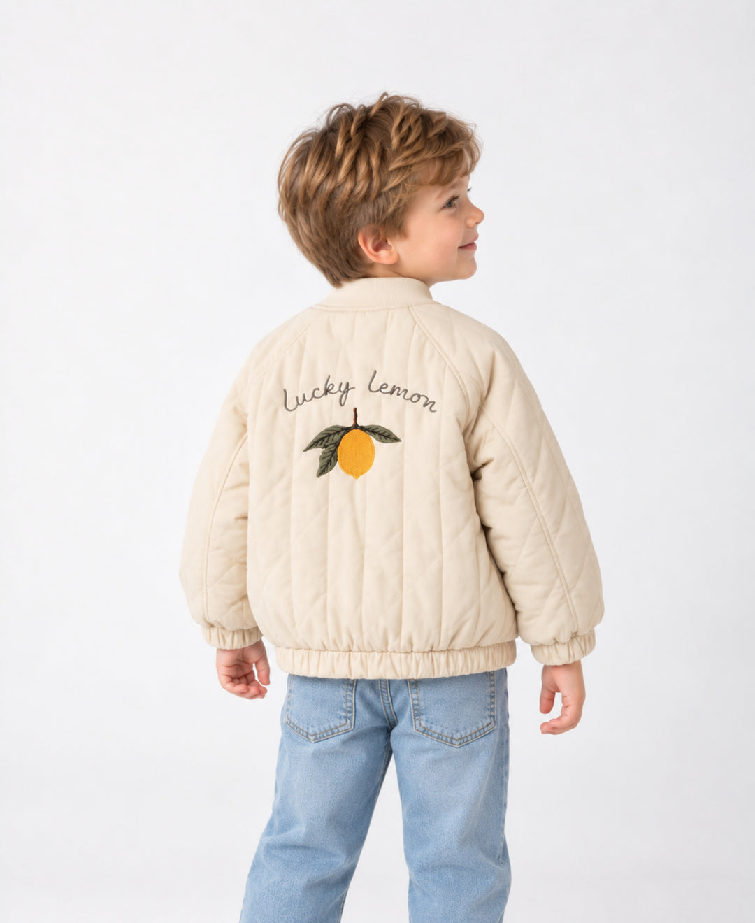 Veste matelassée bébé enfant chaude zippée col montant