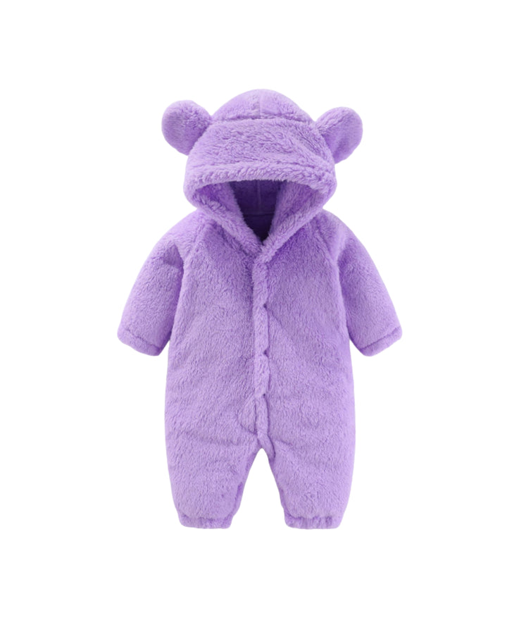 Combinaison bébé polaire à capuche ourson chaude hiver
