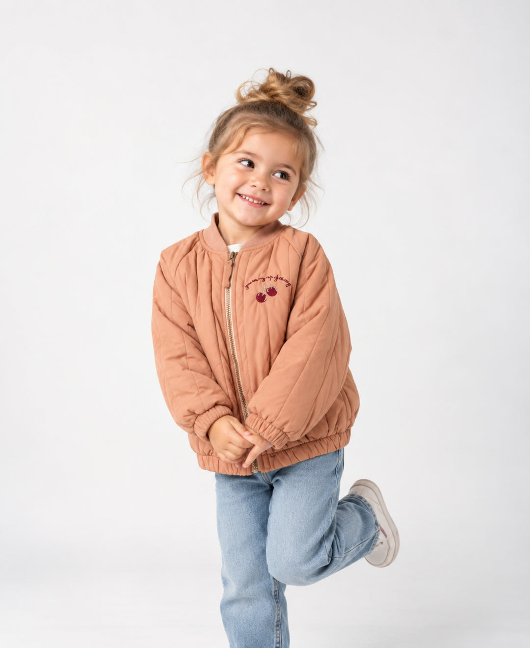 Veste matelassée bébé enfant chaude zippée col montant
