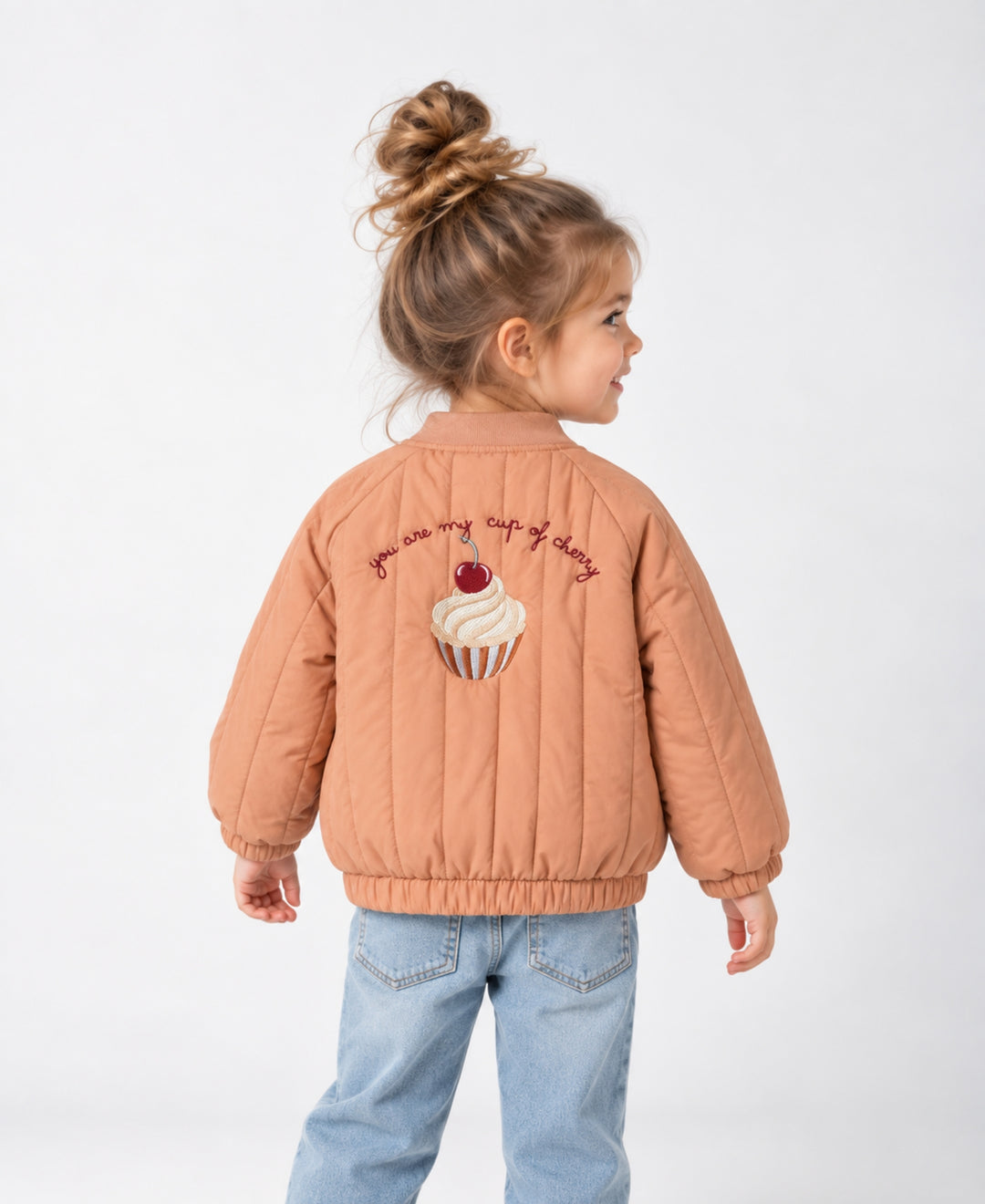 Veste matelassée bébé enfant chaude zippée col montant