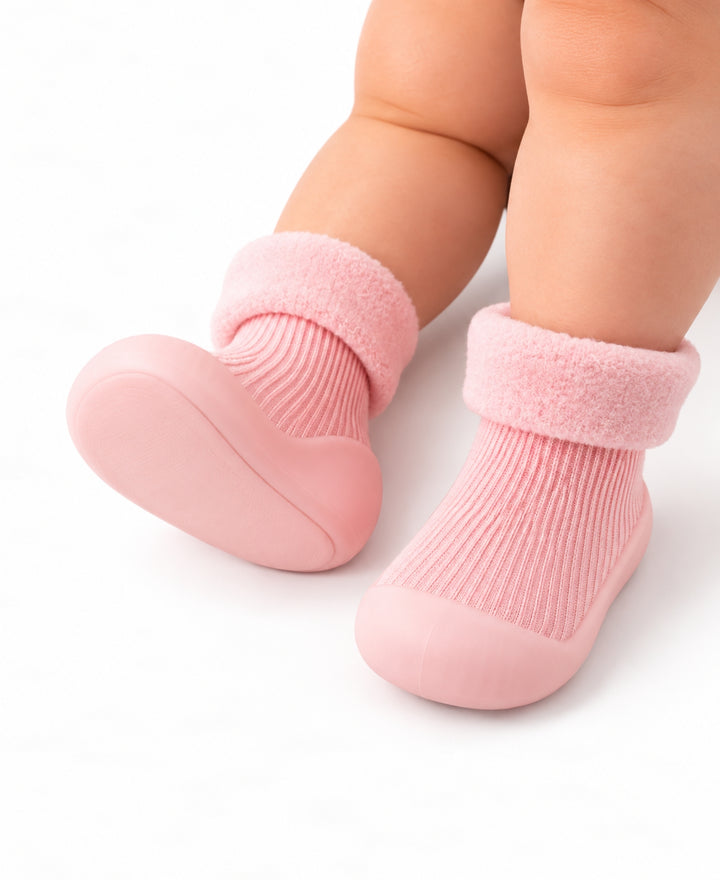 Chaussons chaussettes bébé antidérapants semelle souple