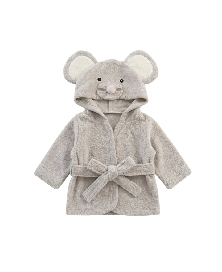 Peignoir enfant à capuche doux avec ceinture