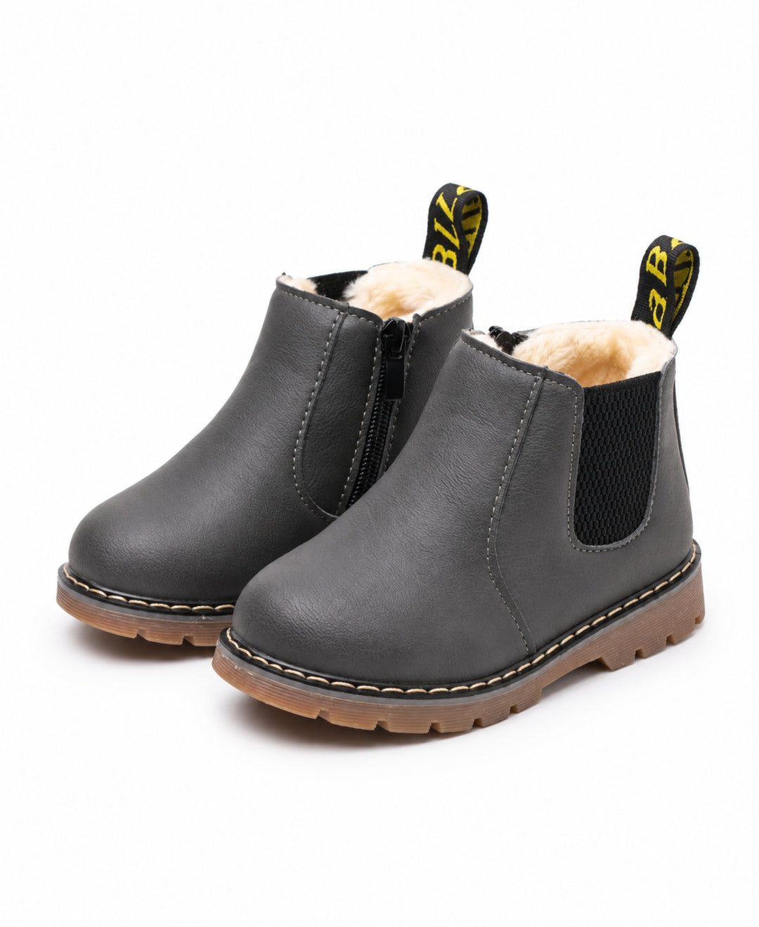 Bottines Chelsea enfant doublées chaudes semelle antidérapante