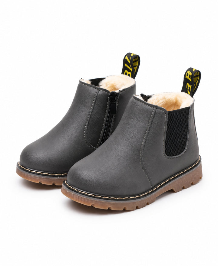 Bottines Chelsea enfant doublées chaudes semelle antidérapante