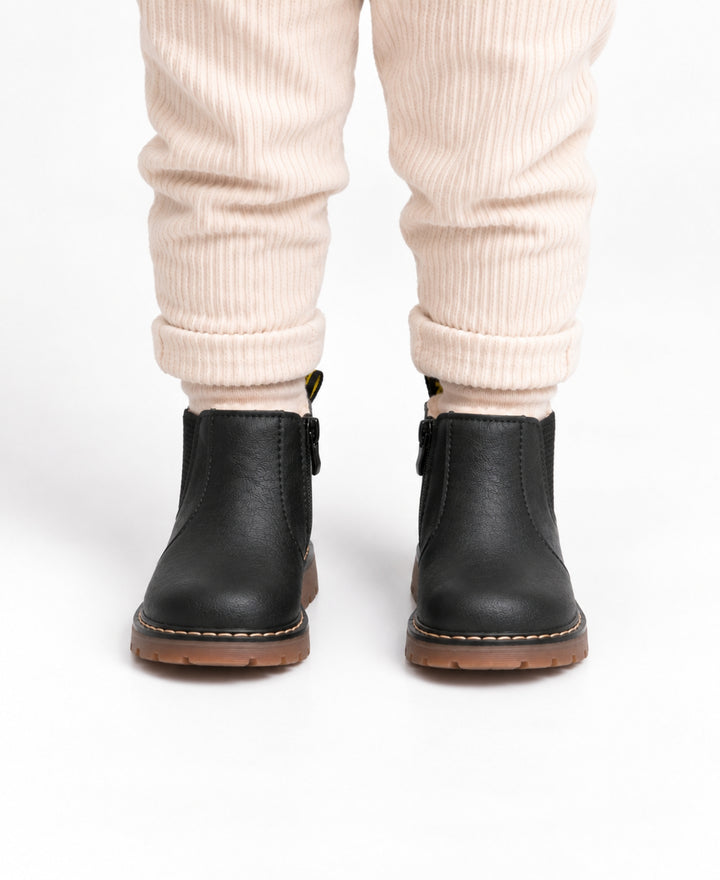 Bottines Chelsea enfant doublées chaudes semelle antidérapante