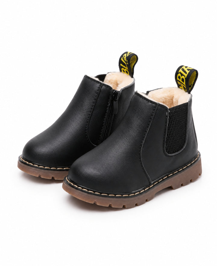 Bottines Chelsea enfant doublées chaudes semelle antidérapante